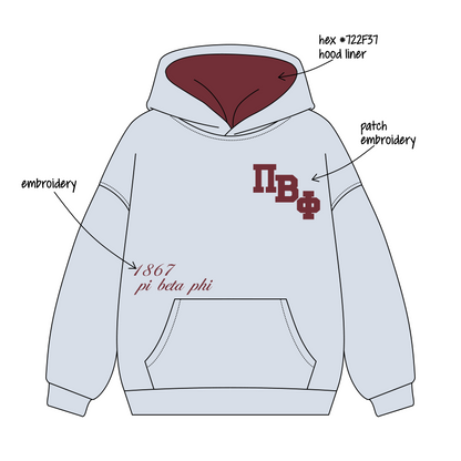 Rensselaer Polytechnic Institute x Pi Beta Phi 'Formal Recruitment' Signature Hoodie
