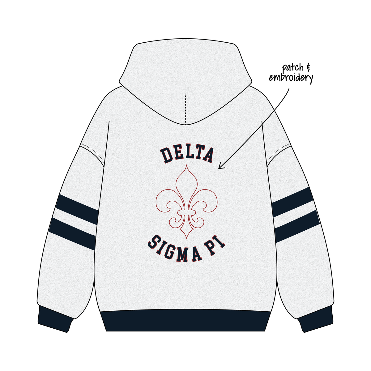 Tulane University x Delta Sigma Pi 'Fall 26 Merch' Signature Hoodie