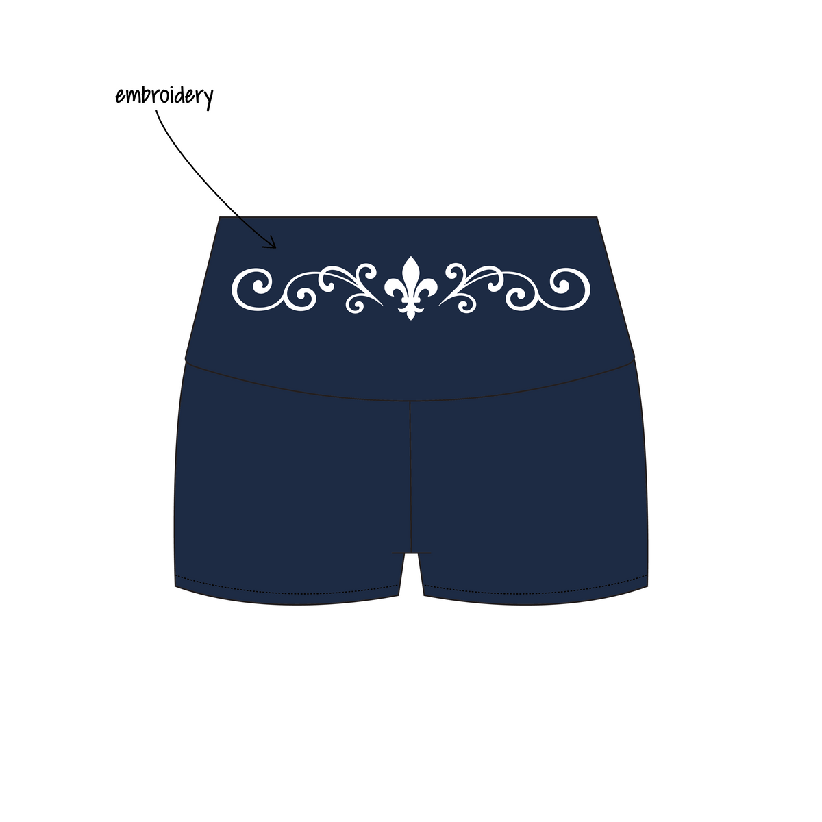 University of California, Davis x Kappa Kappa Gamma 'Merch drop' Haven Foldover Shorts