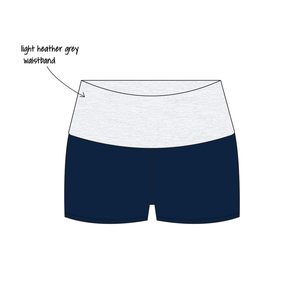University of California, Santa Barbara x Alpha Phi 'Senior merch' Haven Foldover Shorts