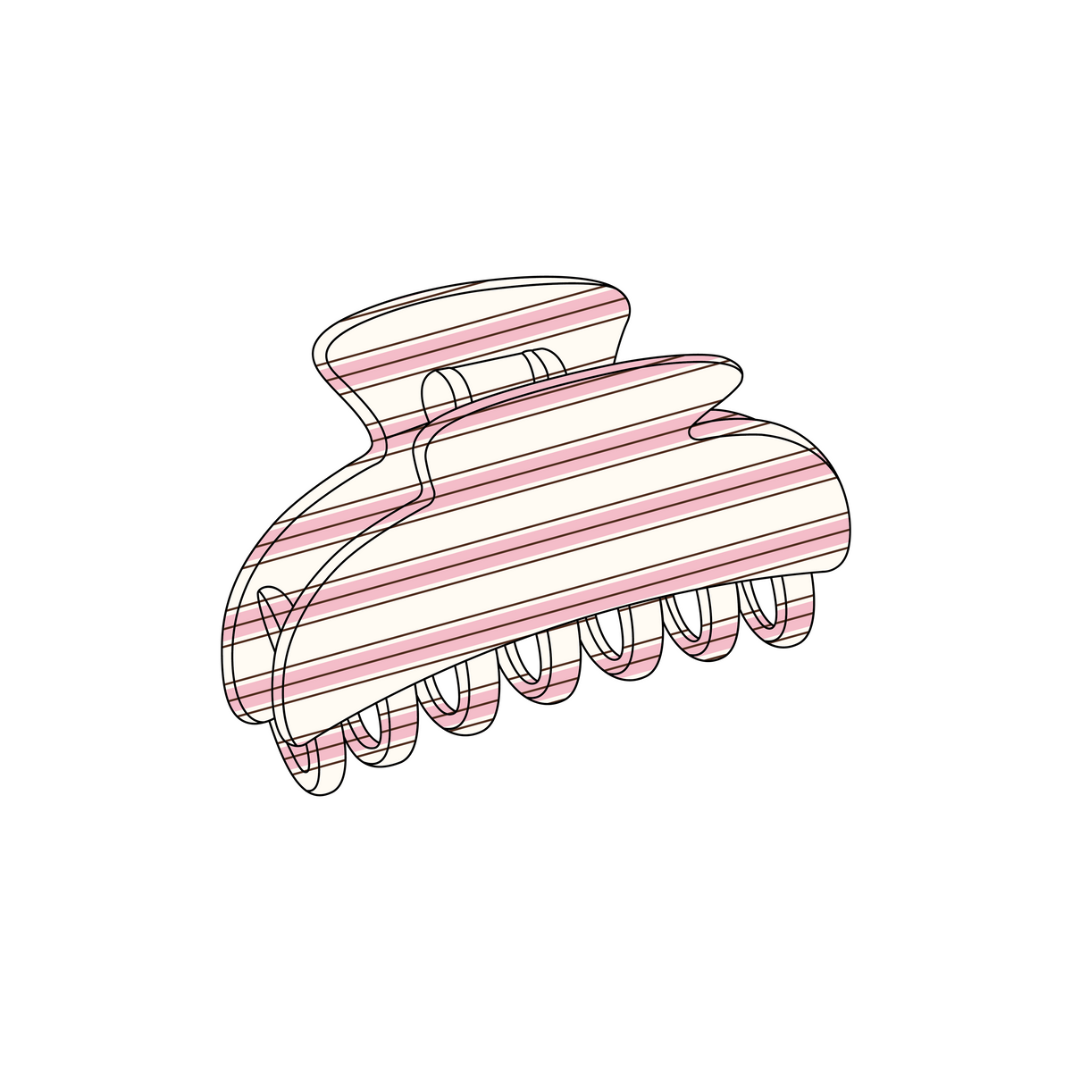 University of California, San Diego x Alpha Chi Omega 'Fall quarter merch' Signature Claw Clip 2 Pack