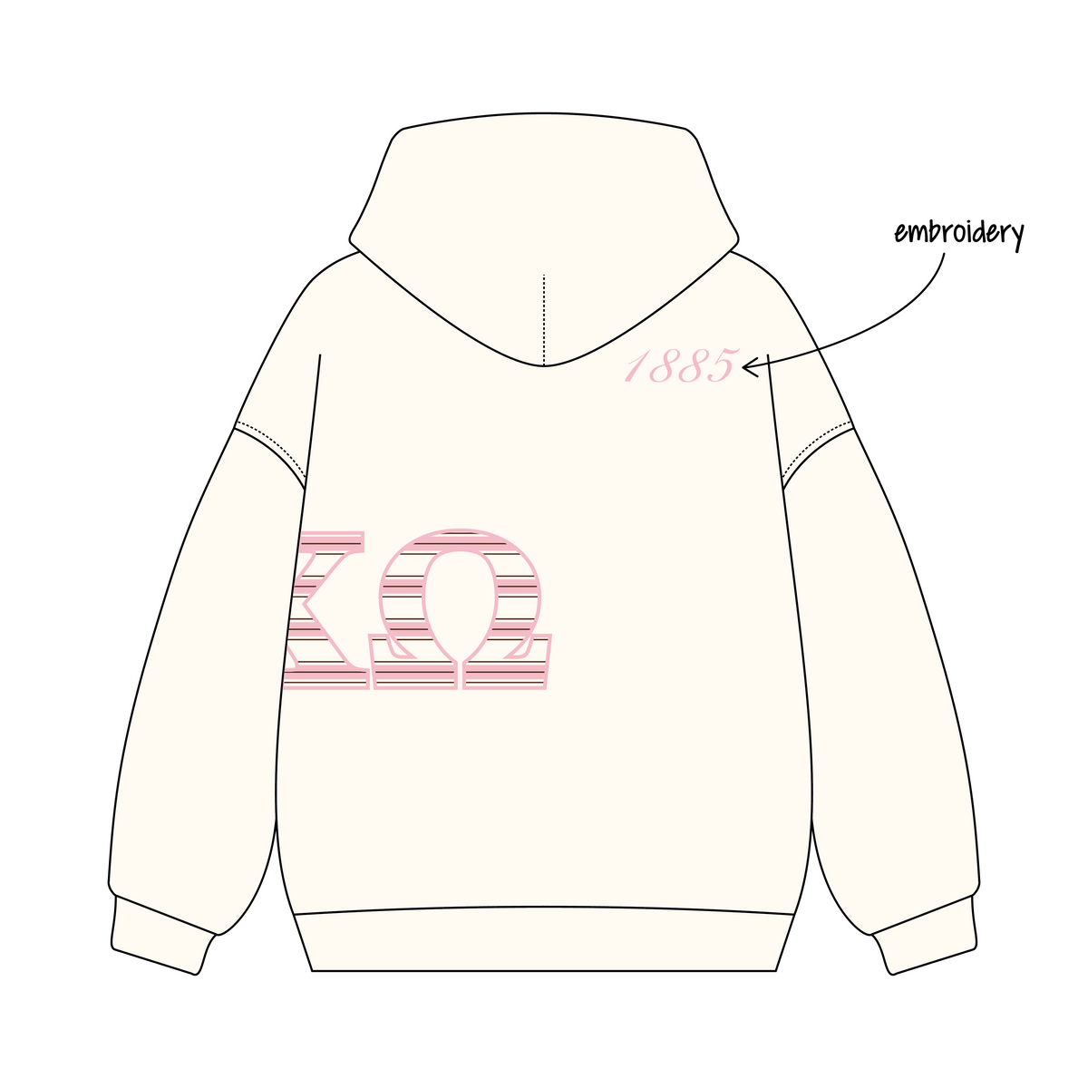 University of California, San Diego x Alpha Chi Omega 'Fall quarter merch' Signature Hoodie