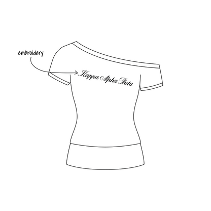 University of Maryland, College Park x Kappa Alpha Theta 'Formal Recruitment' Talie Off The Shoulder Top