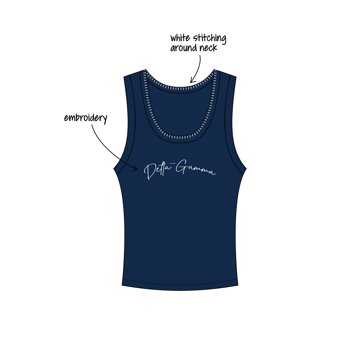 Bowling Green State University x Delta Gamma 'Annual Merch Drop' Nova Tank Top