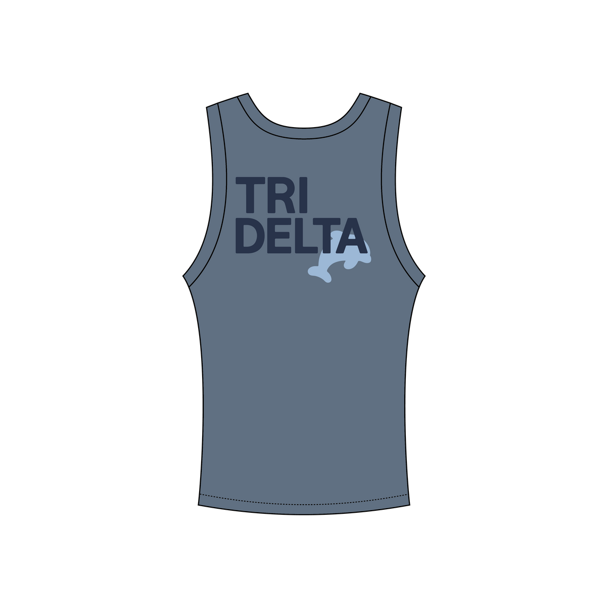 Villanova University x Delta Delta Delta 'Winter Sweat Sets' Luna Tank Top