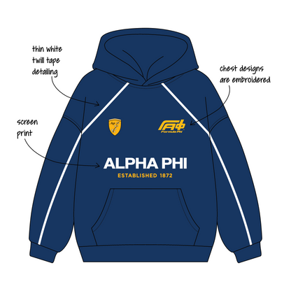 University of California, Berkeley x Alpha Phi 'Winter Merch Drop' Signature Hoodie