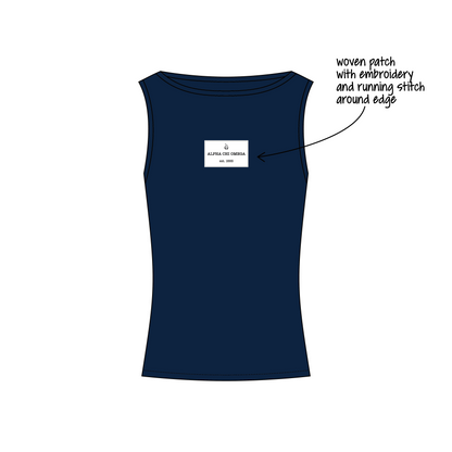 University of San Diego x Alpha Chi Omega 'Recruitment' Chloe Boatneck Tank Top