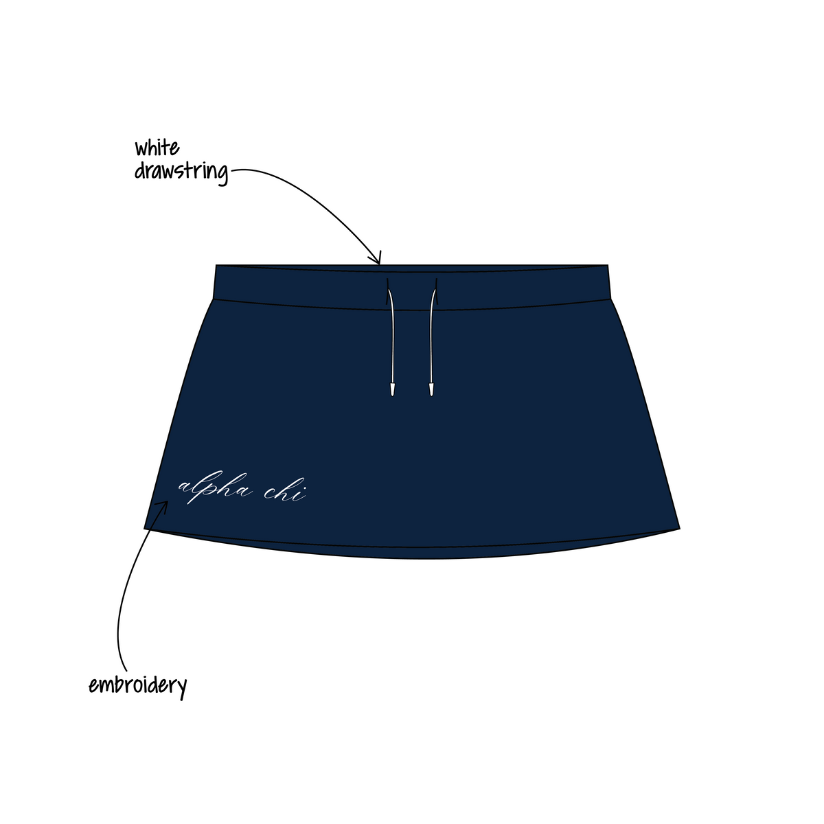University of San Diego x Alpha Chi Omega 'Recruitment' Harper Skort