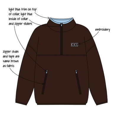 Wake Forest University x Kappa Kappa Gamma 'Fall Merch Drop' Callie Fleece Quarter Zip