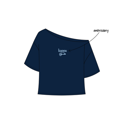 Wake Forest University x Kappa Kappa Gamma 'Fall Merch Drop' Ella Cut Off Tee