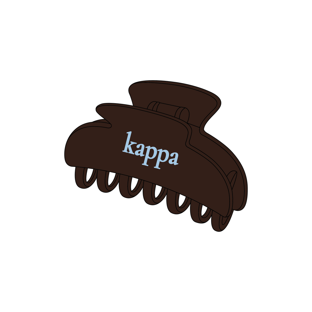 Wake Forest University x Kappa Kappa Gamma 'Fall Merch Drop' Signature Claw Clip 2 Pack