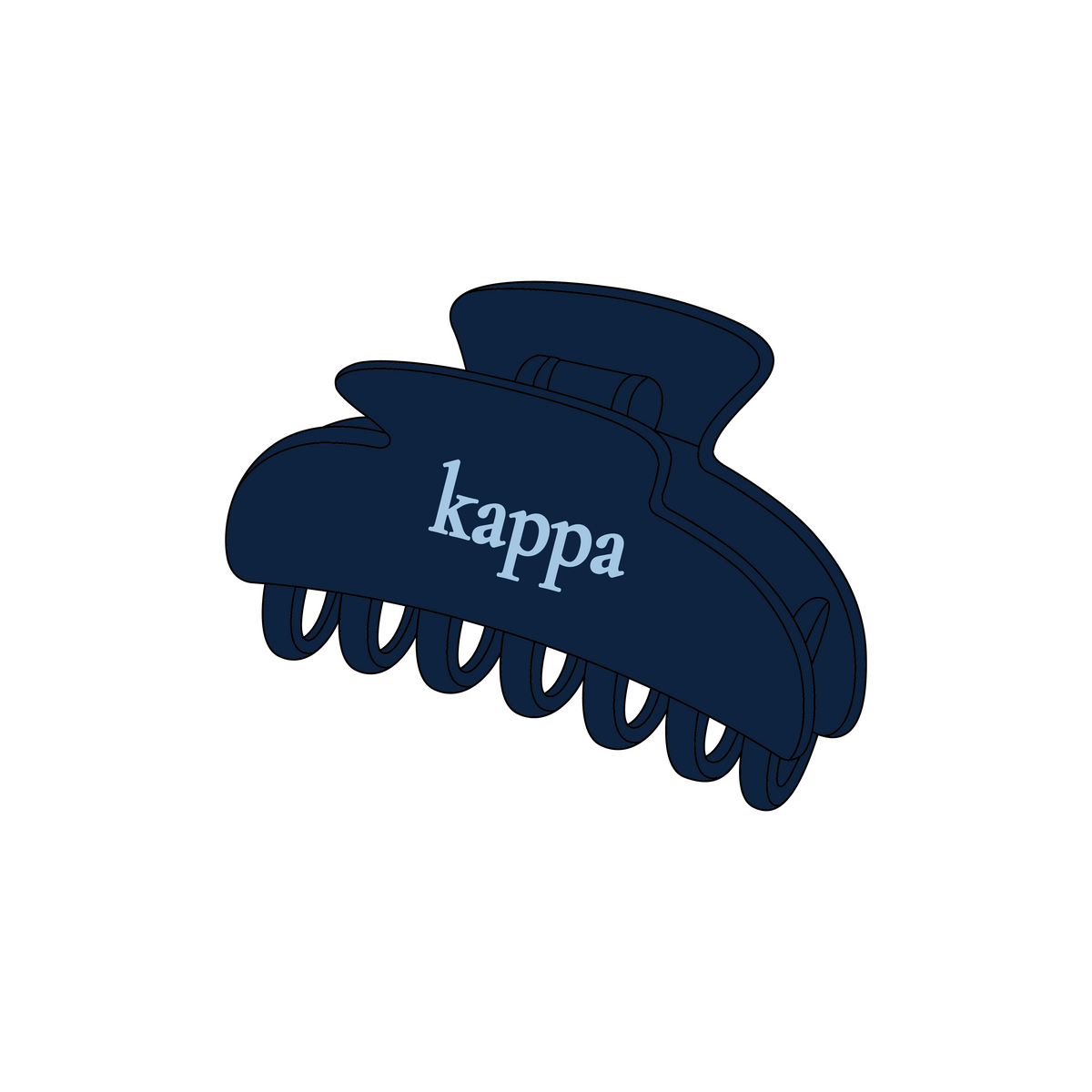 Wake Forest University x Kappa Kappa Gamma 'Fall Merch Drop' Signature Claw Clip 2 Pack
