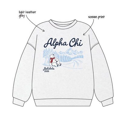 Georgia Institute of Technology x Alpha Chi Omega 'Holidate 2026' Signature Crewneck