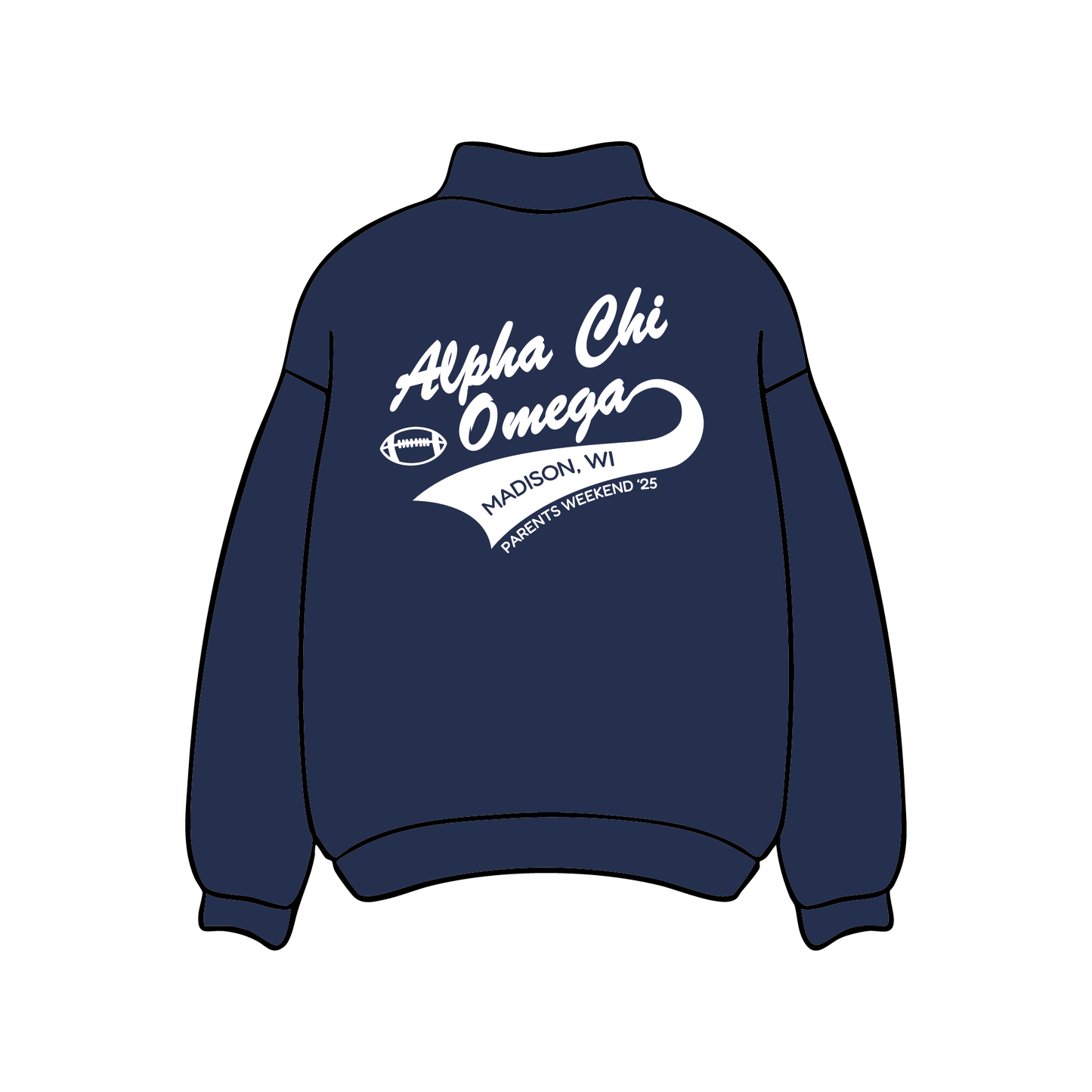 University of Wisconsin-Madison x Alpha Chi Omega 'Parents Weekend 2025' Mockneck