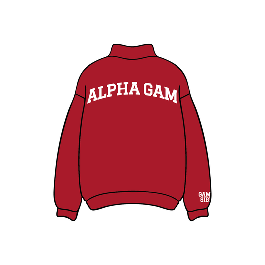 Troy University x Alpha Gamma Delta 'PR' Mockneck