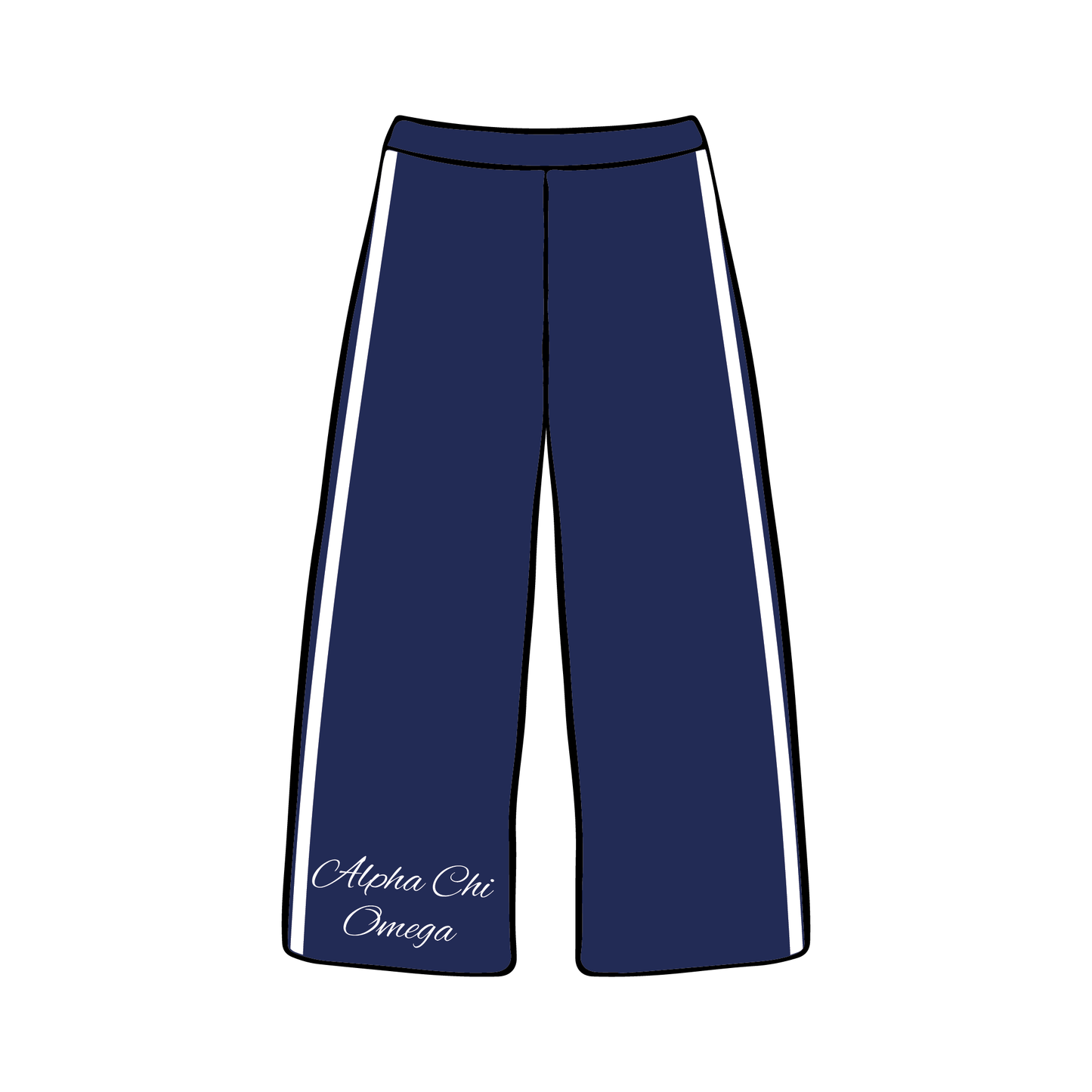 University of Oregon x Alpha Chi Omega Wide Leg Sweatpants