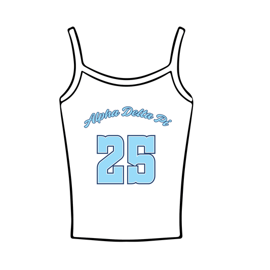 Indiana University Bloomington x Alpha Delta Pi 'Qualifications' Spaghetti Tank Top