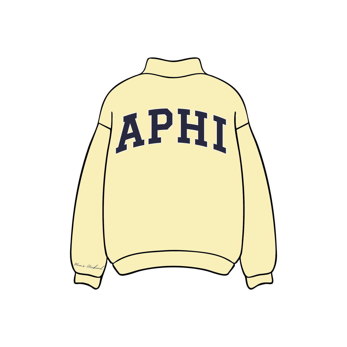 Alpha Phi Yellow Mockneck