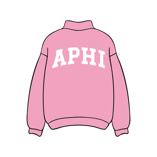 Alpha Phi 'Pink' Mockneck