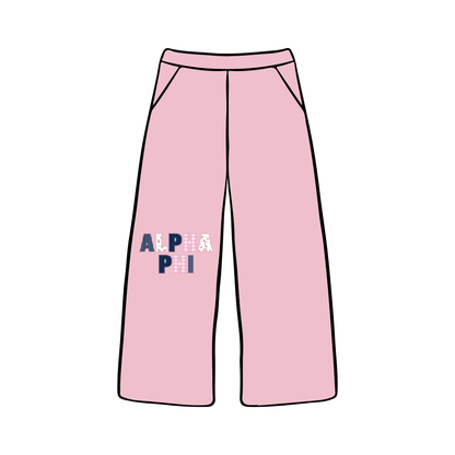 Appalachian State University x Alpha Phi 'Fall Merch' Wide-leg Sweatpants