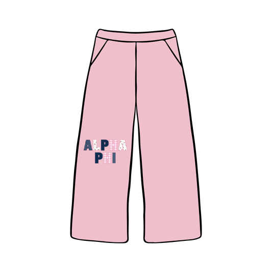 Appalachian State University x Alpha Phi 'Fall Merch' Wide-leg Sweatpants