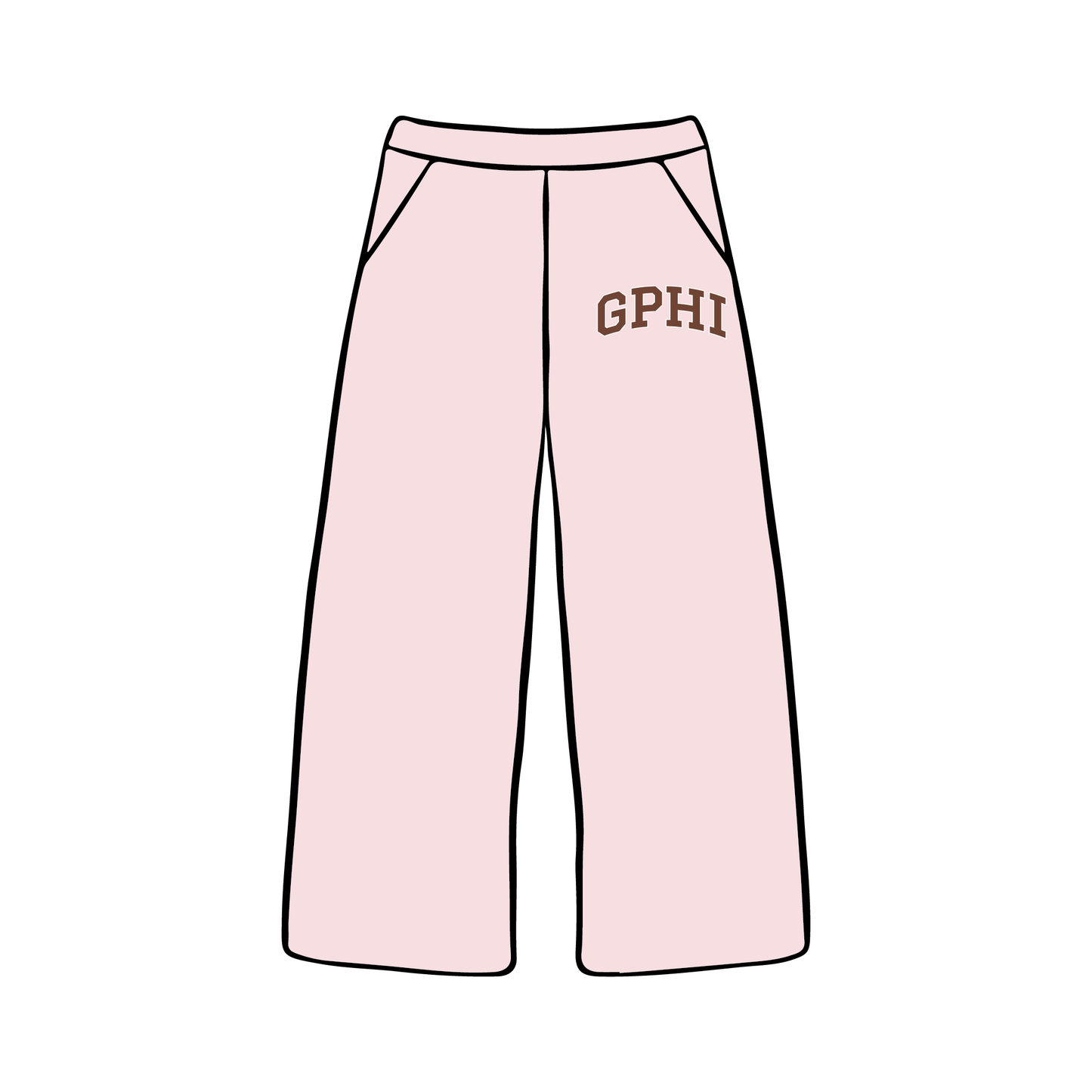 Auburn University x Gamma Phi Beta 'Fall Merch 2025' Wide-leg Sweatpants