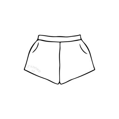 Ball State University x Delta Zeta 'I Love DZ' Sweatshorts