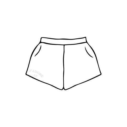 Ball State University x Delta Zeta 'I Love DZ' Sweatshorts
