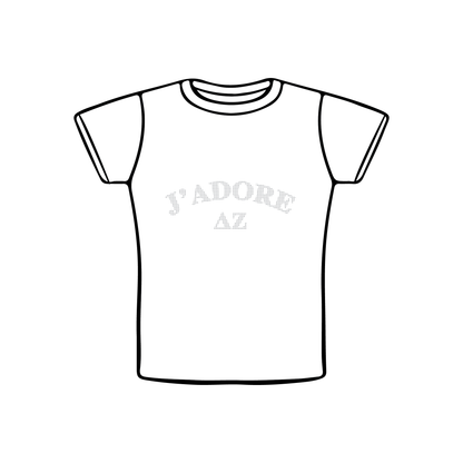 Ball State University x Delta Zeta 'I Love DZ' Baby Tee