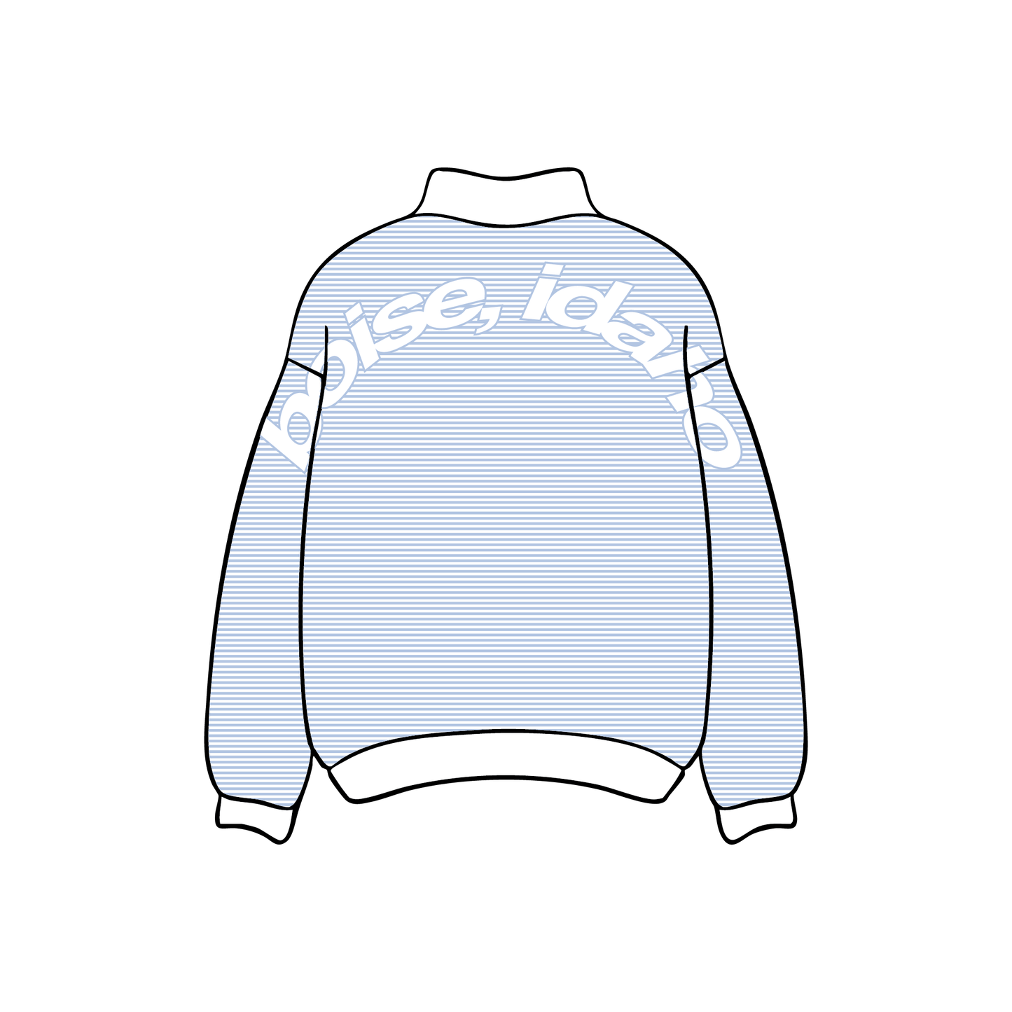 Boise State University x Alpha Xi Delta 'Optional Merch' Mockneck