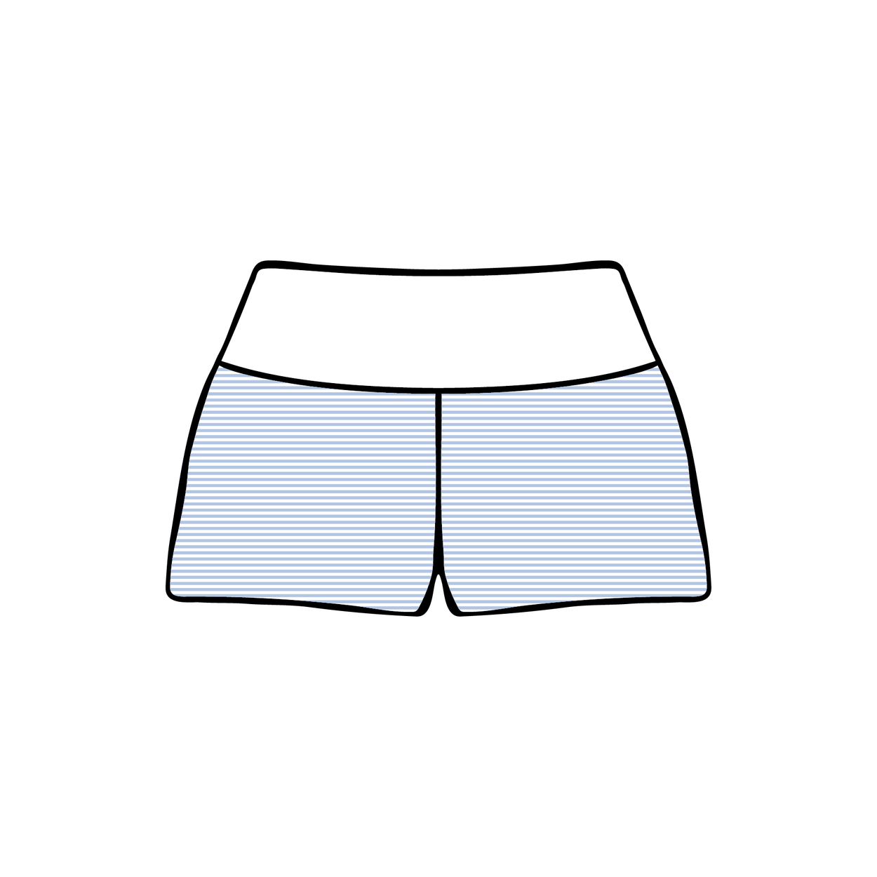 Boise State University x Alpha Xi Delta 'Optional Merch' Foldover Shorts