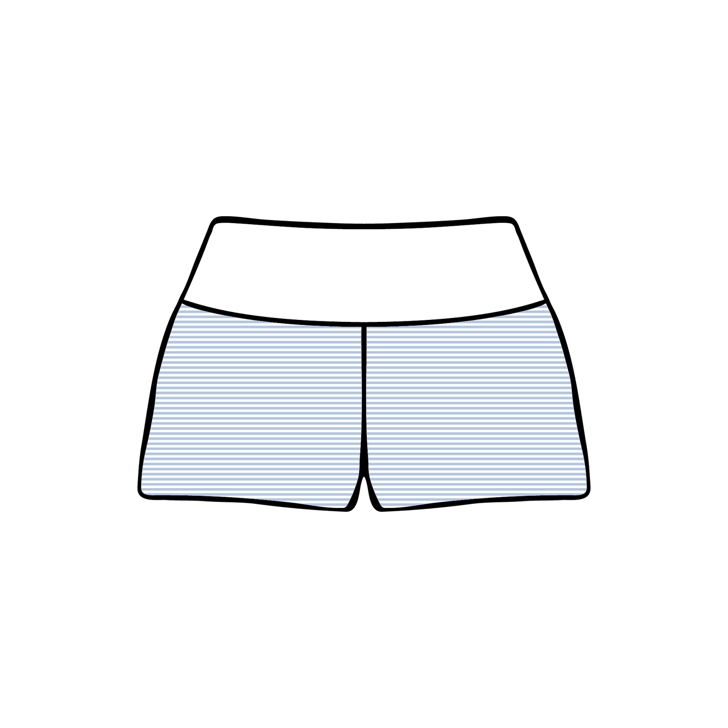 Boise State University x Alpha Xi Delta 'Optional Merch' Foldover Shorts