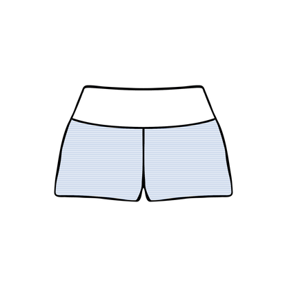 Boise State University x Alpha Xi Delta 'Optional Merch' Foldover Shorts