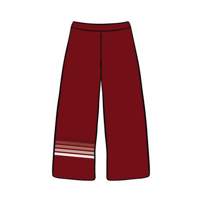 Bucknell University x Delta Gamma 'Fall Merch 2025' Wide-leg Sweatpants