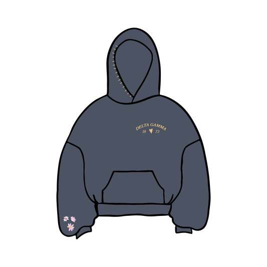 Case Western Reserve University x Delta Gamma 'Flower' Hoodie
