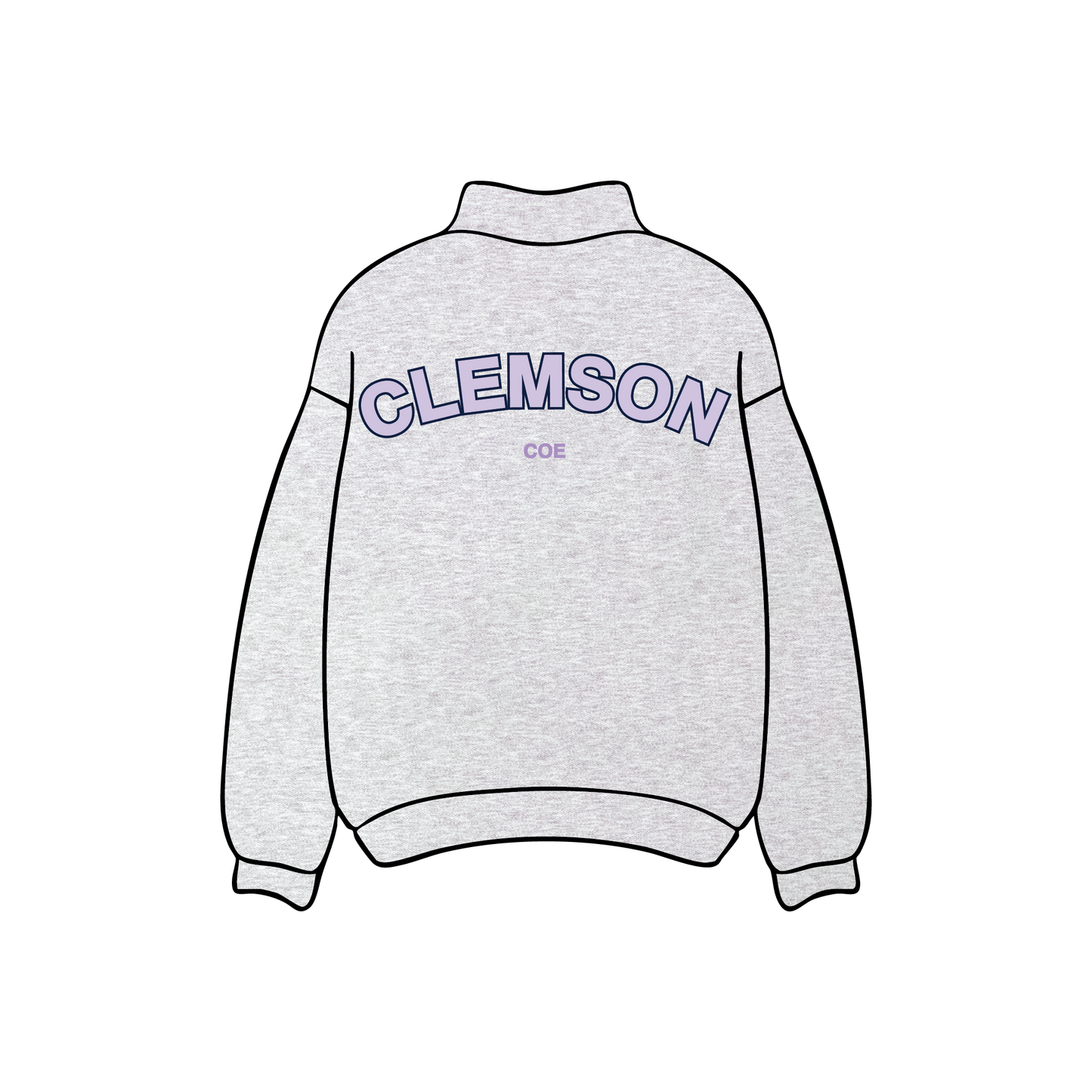 Clemson University x Other 'Clemson College of Education' Gray Mockneck