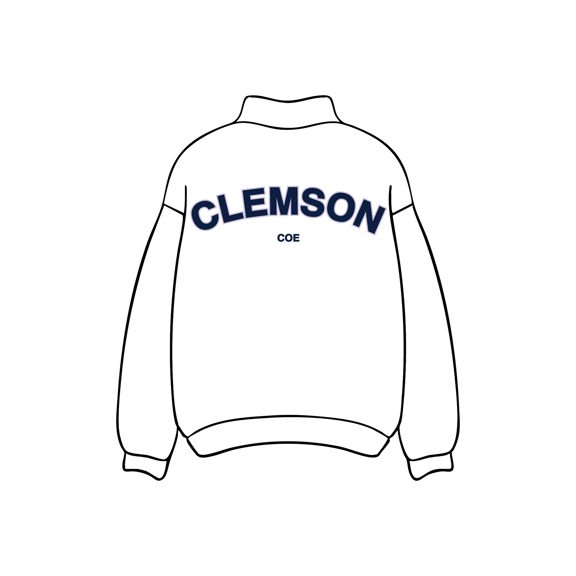 Clemson University x Other 'Clemson College of Education' White Mockneck