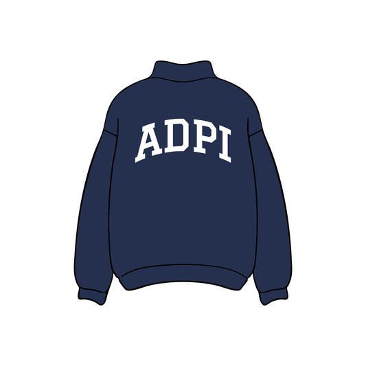 Alpha Delta Pi 'Navy and White' Mockneck