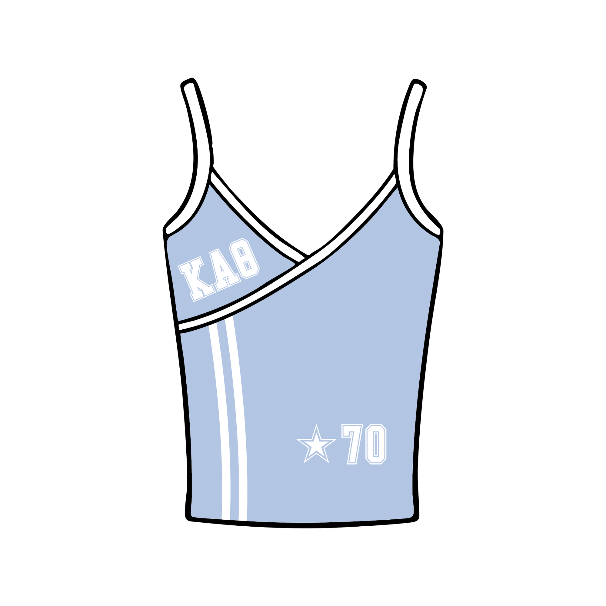 Emory University x Kappa Alpha Theta 'NA' Spaghetti Tank