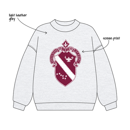 Louisiana State University x Alpha Phi 'Initiation Sweatshirt' Signature Mockneck