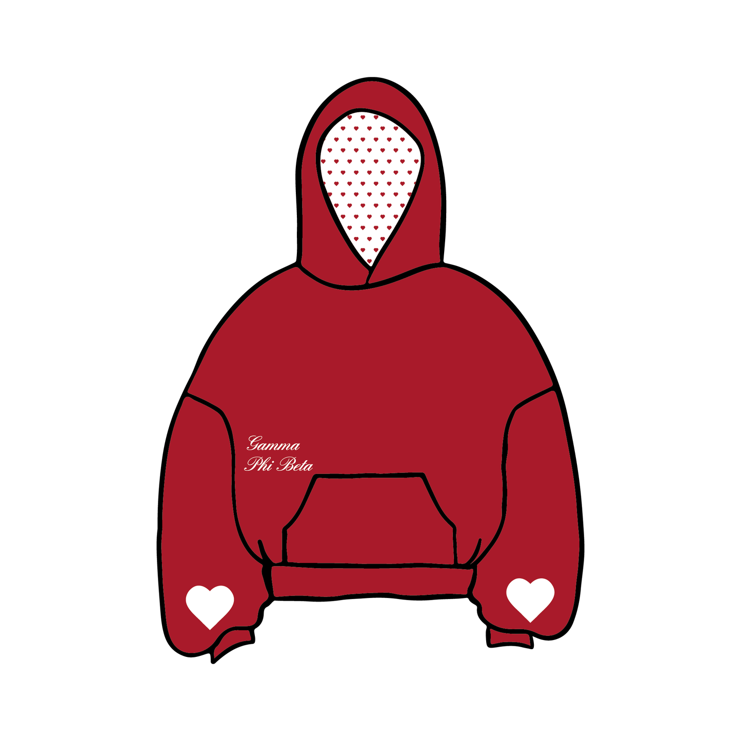 University of Michigan x Gamma Phi Beta 'Crush 2025' Hoodie