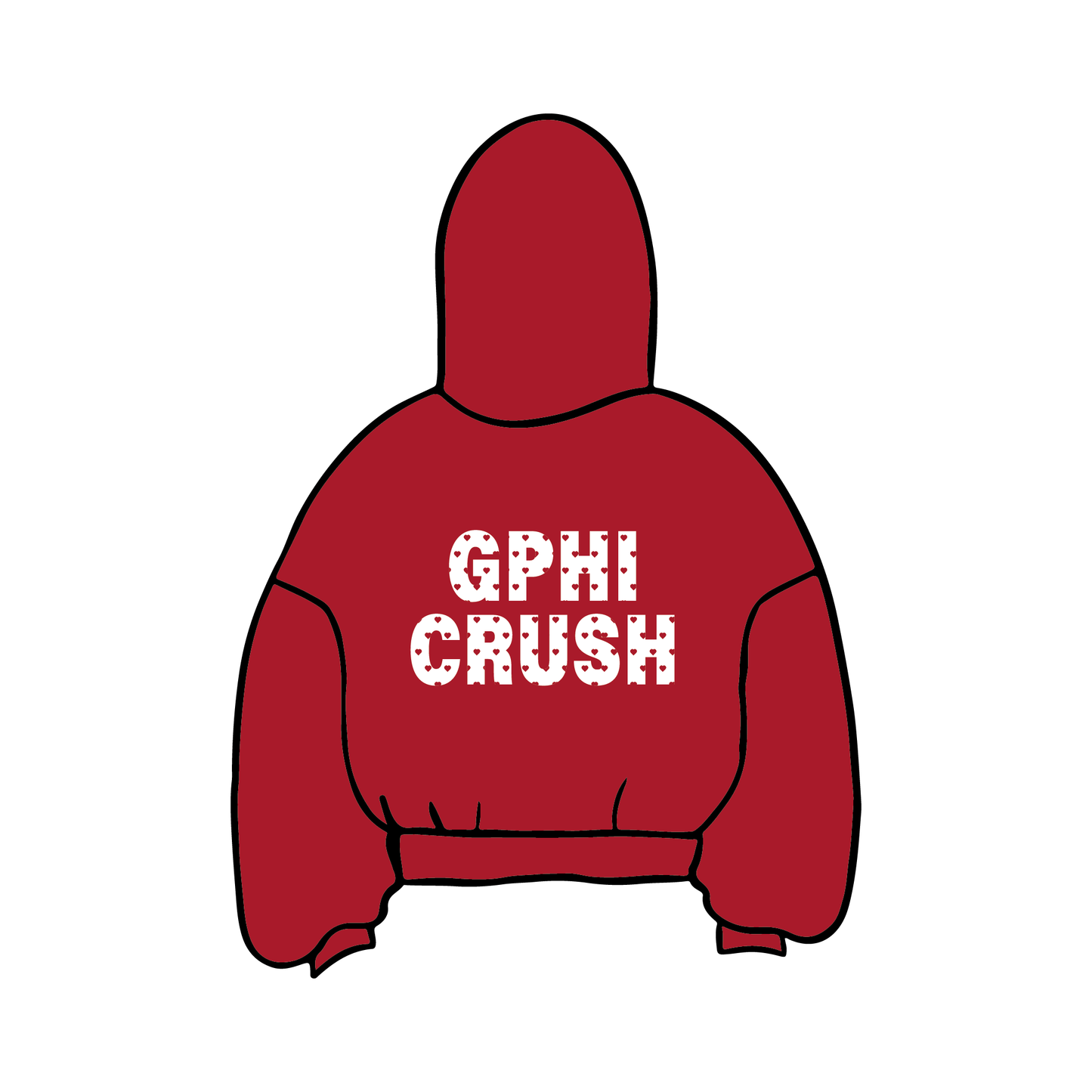 University of Michigan x Gamma Phi Beta 'Crush 2025' Hoodie