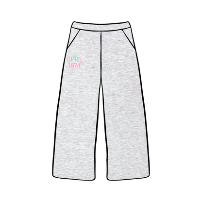 University of Iowa x Gamma Phi Beta 'General Merch' Wide-leg Sweatpants
