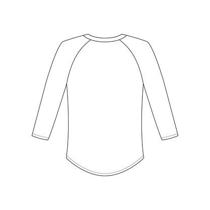 Tori Three-Quarter Sleeve Raglan Shirt
