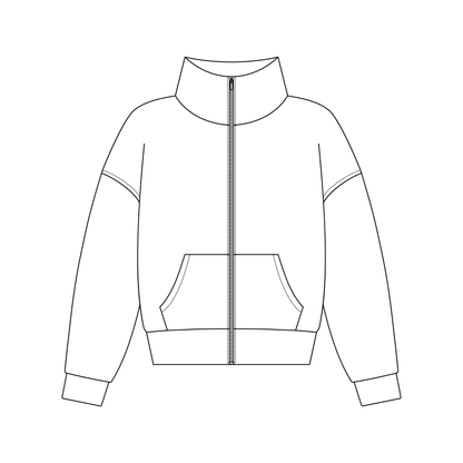 Elsie Cropped Track Jacket