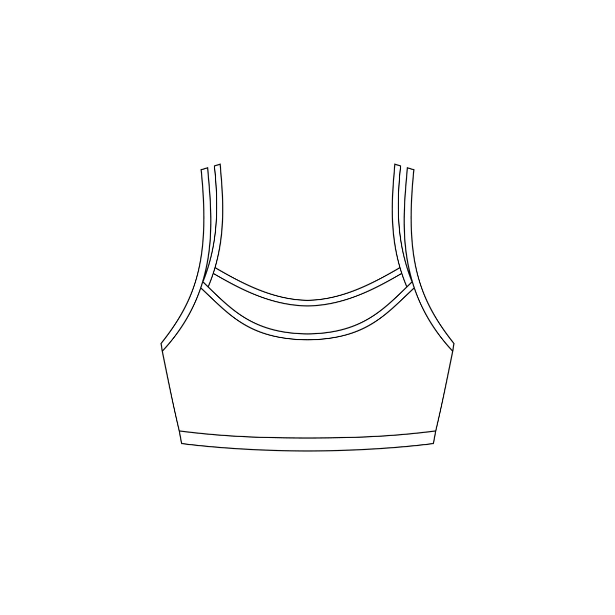 Mia Double Layer Cropped Tank