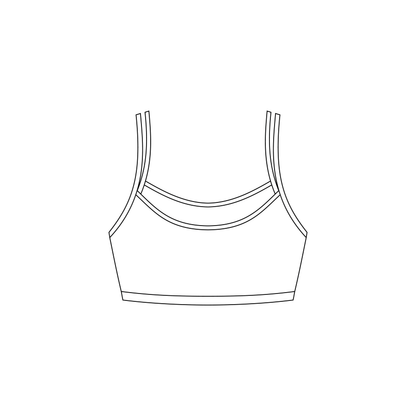Mia Double Layer Cropped Tank