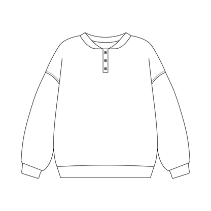 Tara Button-up Crewneck