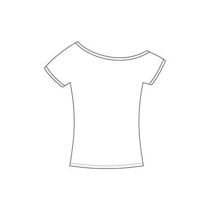 Blaine Off-the-Shoulder Baby Tee