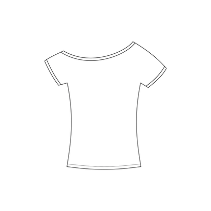Blaine Off-the-Shoulder Baby Tee